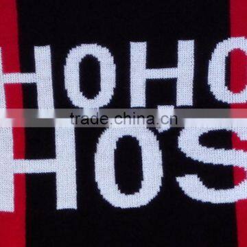 Black Jacquard Pattern Acrylic Women Christmas Sweater photo-5