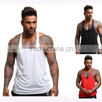 blank mens gym stringer, fitted gym stringer man