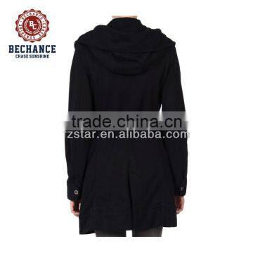 Fashion Women Wool Parkas With a Belt photo-2