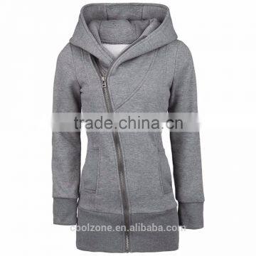 New Arrival Women Full Zip up Hoodie Fashion Winter Hoodies Sweatshirt Coat 2016 photo-2