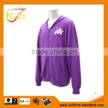 Lastest product best price quality purple ladies smart trendy hoodie