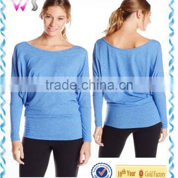 crew neck plain shirt for women latest design sweatshirt