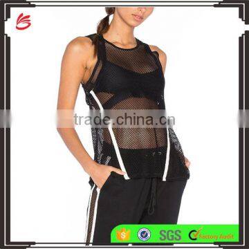 Wholsale OEM Women's 3pcs Yoga Set jacket And Elastic Workout Leggings Pants hot sexy xxx mesh sports wear