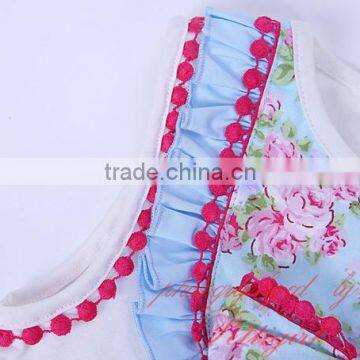 Sky Blue Flower Girl Dress Child Clothes photo-4