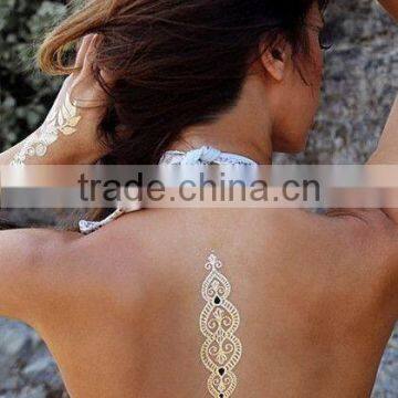  Wholesale gold and silver summer tattoo sticker