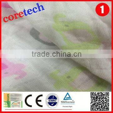 Anti-bacterial Washed Patterned Muslin Fabric Factory photo-4