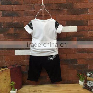 Wholesale Summer Cotton Printing Boys Kids t Shirt With Pants Set photo-3