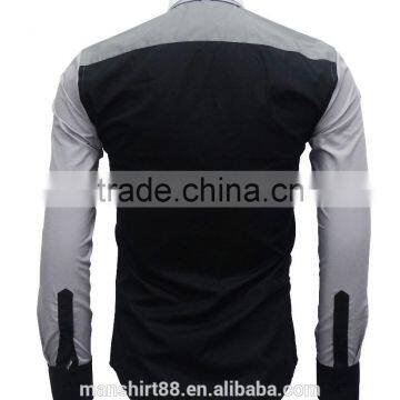 Fine Design Double Button Downs Collar Different Colors Contrast Nice Fit Men Shirts photo-2