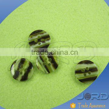 Free Sample stripe Button Plastic polyester Resin Sewing Buttons for Shirt