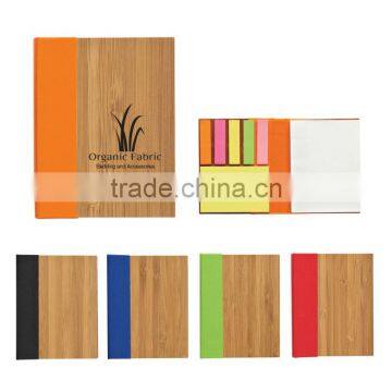 Colorful wooden cover notebook 70grams 50sheets 10.5*8cm with colorful notepad