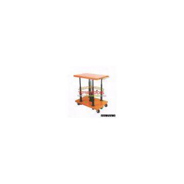 Hand hydraulic post lift table