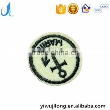 custom cheap embroidery patch round badges for garments