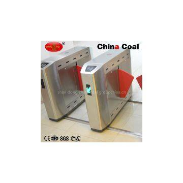 2016 New Fingerprint access control flap turnstile gate with fire alarm system