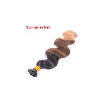 Sunnymay Ombre Hair Extensions 7A 100% Brazilian Virgin Human Hair Body Wave Ombre Flat Tip Hair Extensions