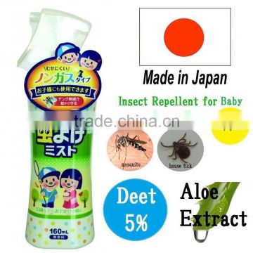 Safe deet mosquito repellent insect repellent spray for baby and kids 160ml made in Japan