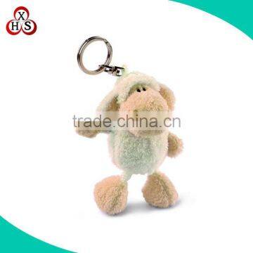 OEM factory price stuffed sheep keychain soft plush sheep keychain
