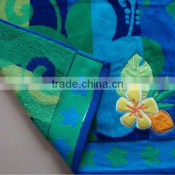 100%cotton jacquard beach towel