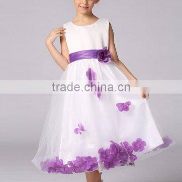 2017 New princess flower belt petals hem wedding dress