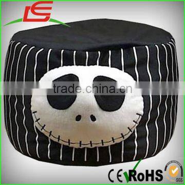 wholesale black cylinder stripe skull jack cloth cushion