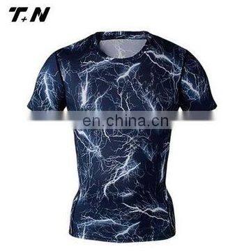 Women short sleeve rash guard sublimated