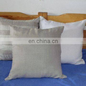 plain natural linen cushion cover