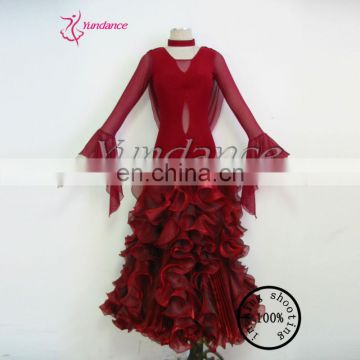 2015 Modern New Style Rose Red Ball Gown /Elegant Modern Wedding Dresses M-27