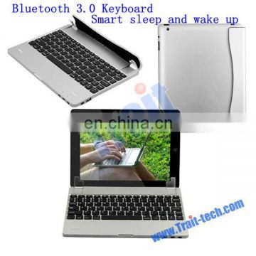 Smart Sleep and Wake Up Magnetic Side Flip Bluetooth 3.0 Keyboard for Apple Tablet iPad