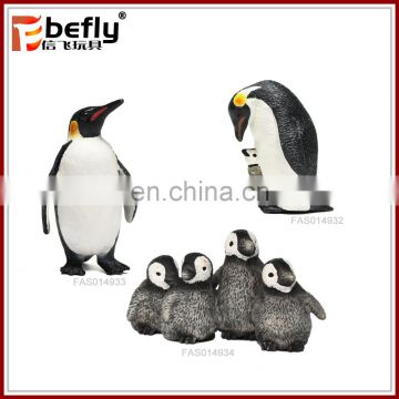 Realistic Table decoration model set small plastic penguin toy