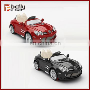 LICENSES R/C plastic black and red color battery baby toy car