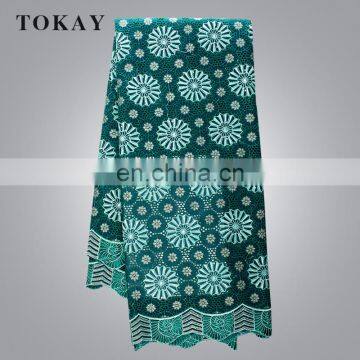 Wholesale african voile fabric emroidered swiss cotton lace TKL939