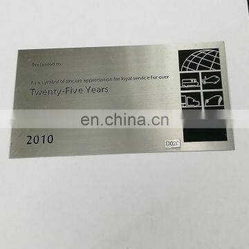 Photo Etched Stainless Steel Metal Package Nameplates
