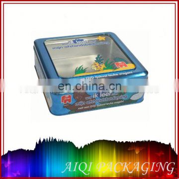 Best sale of metal tin boxes sealed with plastic lid for cookies