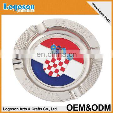 Fashion Design Croatia Souvenirs Cigar Ashtray Metal Custom Pocket Ashtray