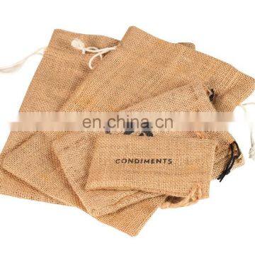 2017 Wholesale New Products One Side Screen Printed Burlap Bag for Wine photo-3