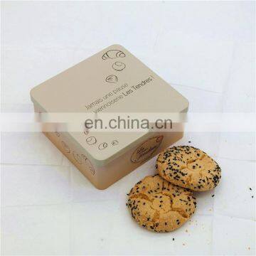 Square Cookie Metal Box Food Packaging Tin Container Factory Wholesale photo-2