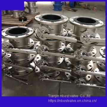 PN16 Pressure Standard SS316 Butterfly Valve DN100 With SS304 Lever photo-4