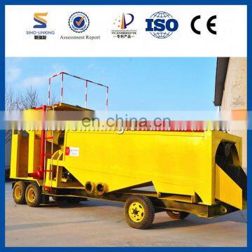 SINOLINKING professional 100t/h stickly alluvial deposit gold washing plant with low cost