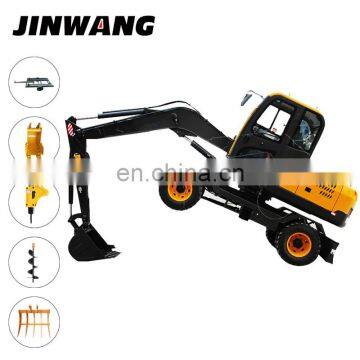 Japanese Used Multifunction Mini Digger Wheel Excavator for Sale photo-6
