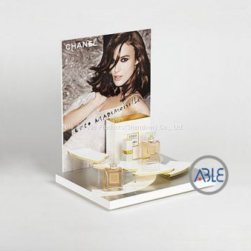 Custom Design Acrylic Cosmetics Display Stands with UV Printing