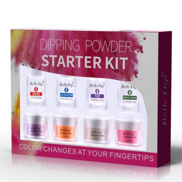 Western style nail dipping powder system starter kit 3 in 1 dipping powder private label dipping liquid system