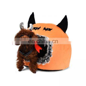 New Design Custom Halloween Look Soft Cave Pet Bed