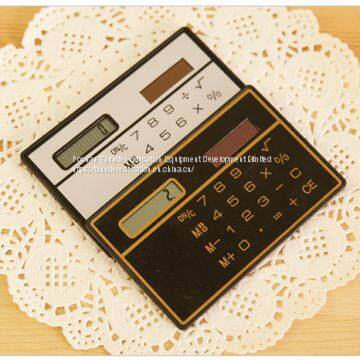 Creative Customized Transparent Touch Screen Calculator Cute Mini Student Solar Calculator photo-4