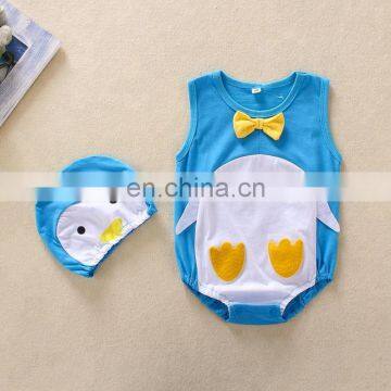 Wholesale clothes custom baby romper pretty cute duck children's romper