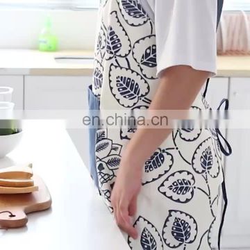 Wholesale high quality cotton kitchen apron and BBQ use apron with pocket