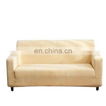 Custom Four Seasons Pure Color I Shape Couch Turkey Universal High Elastic Stretch Velvet Sofa Cover Slipcover photo-2