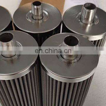 304 Stainless Steel Wire Mesh Pleated Metal Filter Element with Threaded interface