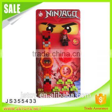 New Arrival Funny Plastic Building Brick Toy Electronic Watch With Minifigures for Wholesale photo-6