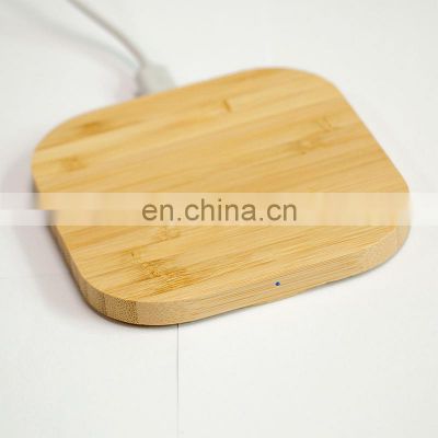 Round wooden wireless charger is suitable for Apple mobile phone wireless charger wireless fast charger