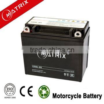 Matrix Lead Acid Battery Small 12V 9Ah Motorbike Battery