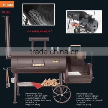 Charcoal BBQ smoker